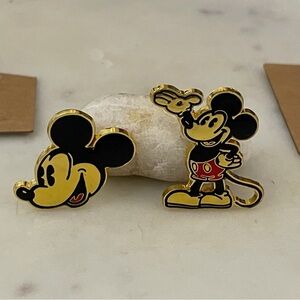Disney Mickey Mouse  Pin Set - Black and Yellow